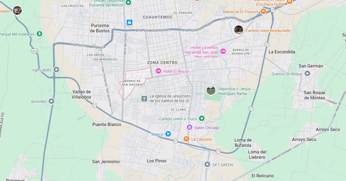 Mapa Guanajuato